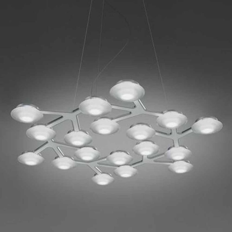 Led net circle suspension Artemide