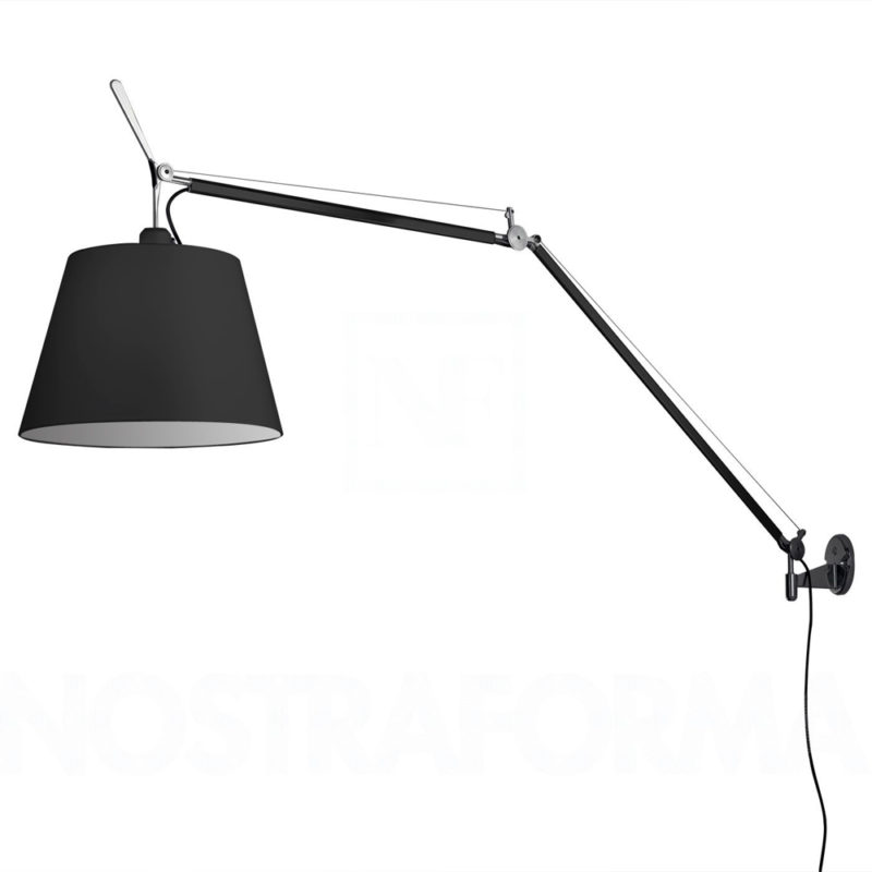 Tolomeo mega wall nero Artemide