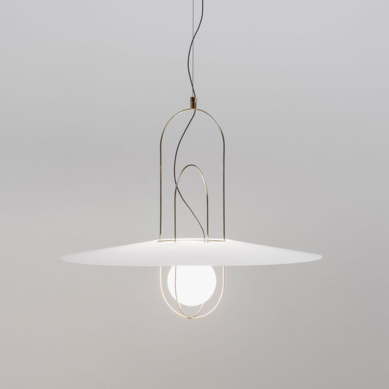 Setareh sospensione con diffusore in vetro FontanaArte