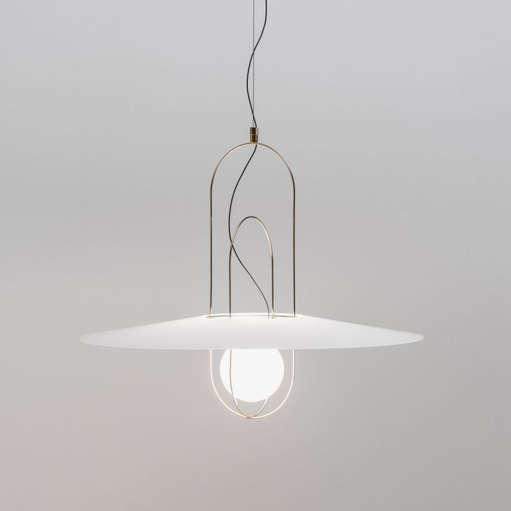 Setareh sospensione con diffusore in vetro FontanaArte