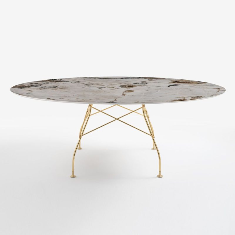 Glossy ovale Kartell