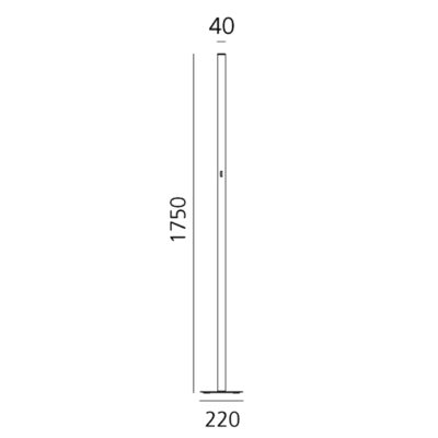 Artemide-Lampada-Ilio-Mini-nera-longho-design-palermo-dimensioni