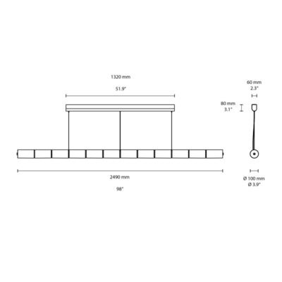 LUCE ORIZZONTALE S3 FLOS SCHEDA TECNICA