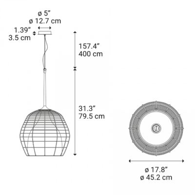 CAGE SOSPENSIONE LARGE SCHEDA TECNICA