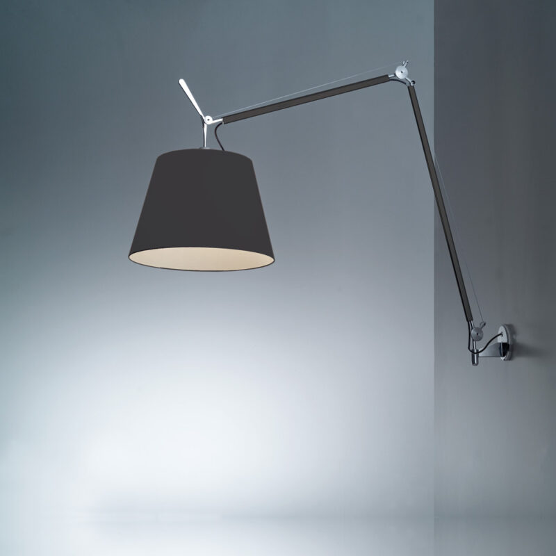 Tolomeo mega led wall nero Artemide