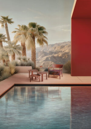 CARA MAT E T-TABLE BORDEAUX